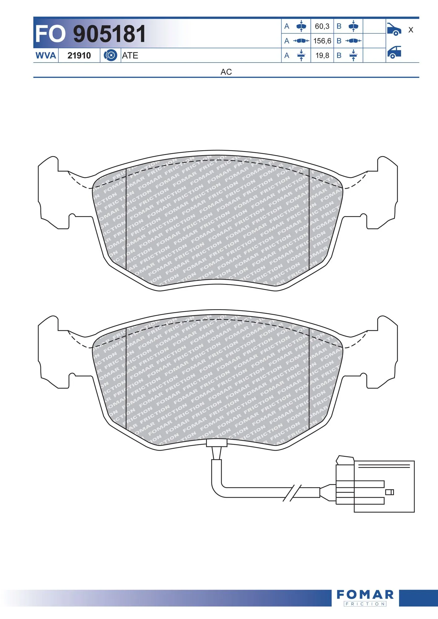 Brake Pad Set, disc brake